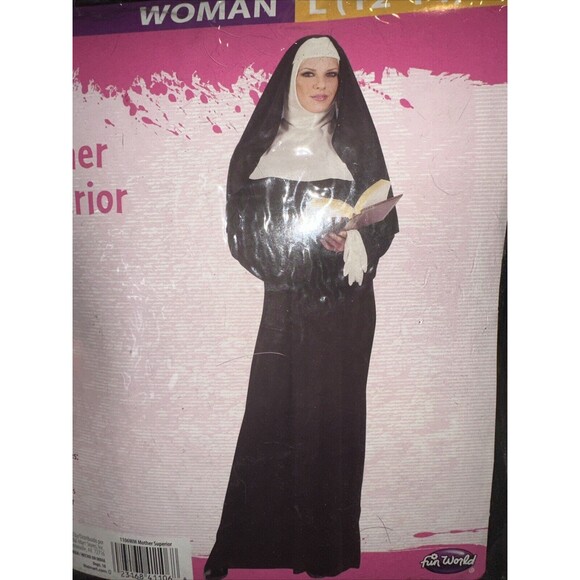 Fun World Mother Superior Halloween Costume Cosplay L 12-14 New - Picture 3 of 3